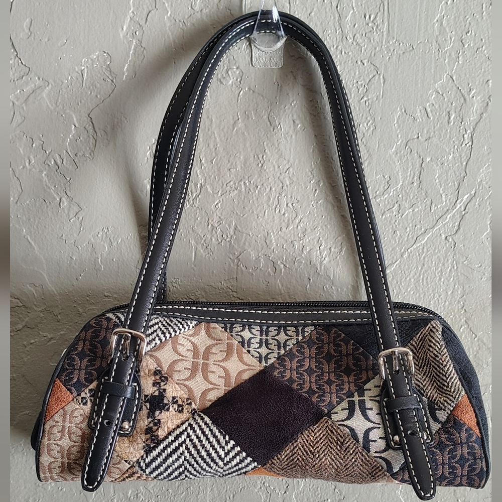 Vintage Fossil Patchwork Shoulder Bag